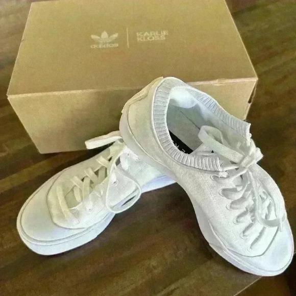 adidas Trainer XX92 x Karlie Kloss White Size 7‎ Preowned With Box. Great Used - Picture 1 of 11